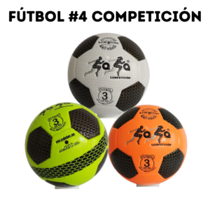 Colección de balones de fútbol infantil número 3 SÁSA línea Competición en diferentes colores